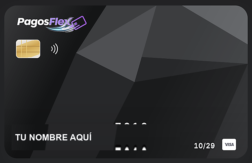 Tarjeta Flex Grafito Visa